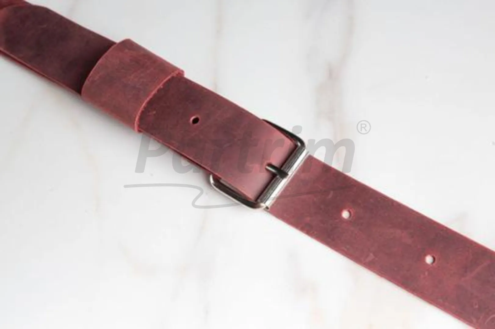 LUGGAGE ROOF RACK LEATHER STRAPS 4 PCS BURGUNDY