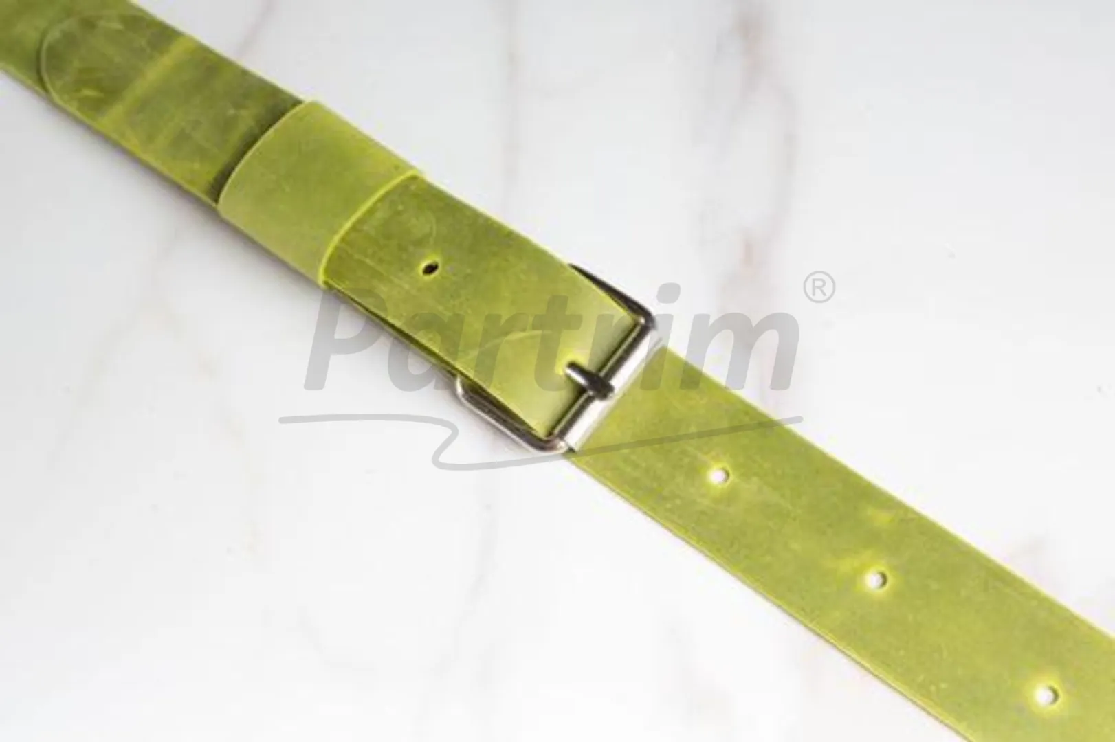 LUGGAGE ROOF RACK LEATHER STRAPS 4 PCS LEMON YELLOW