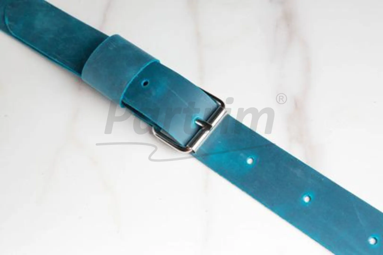 LUGGAGE ROOF RACK LEATHER STRAPS 4 PCS TURQUOISE