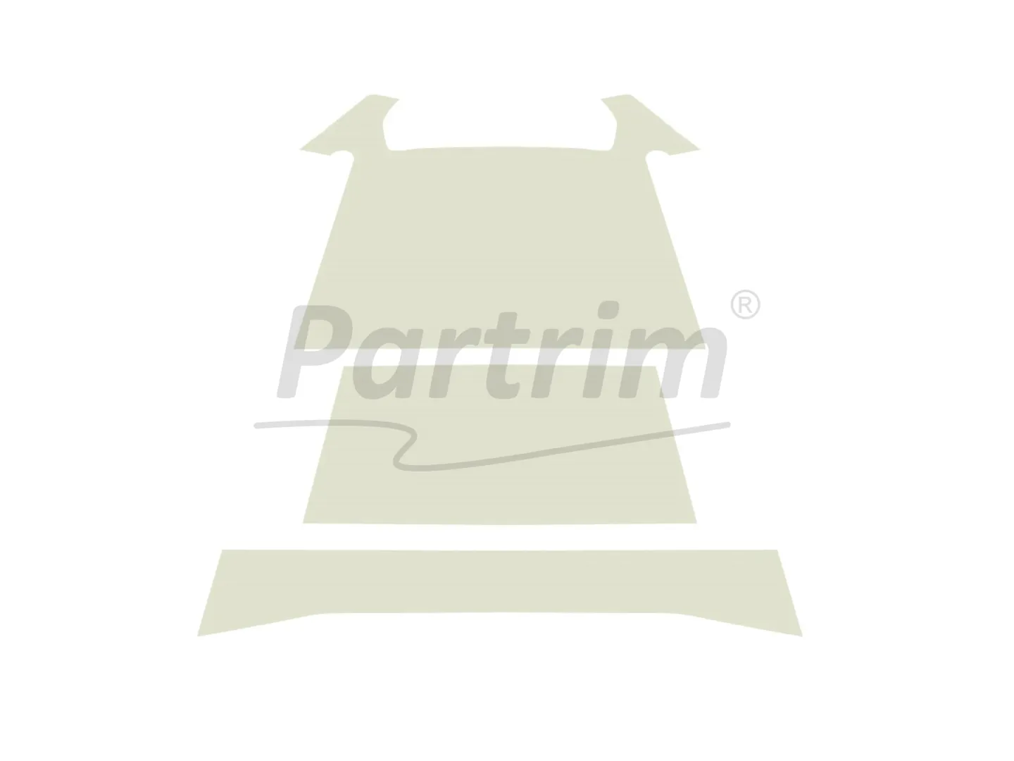 Porsche 356 A B C COUPE HEADLINER WITH SUNROOF PERFORATED WHITE