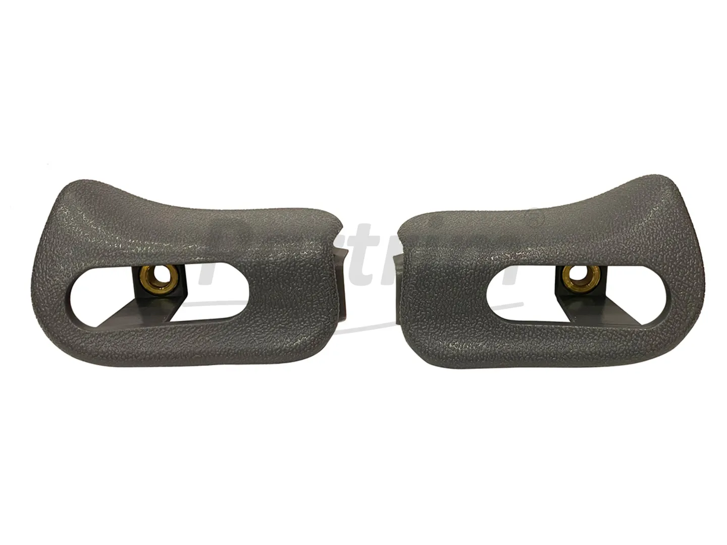 MERCEDES R129  - A124  CABRIOLET SUN VISOR TRIM CAPS SET GREY (DARK)