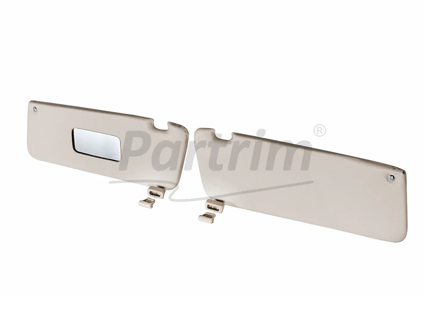 MERCEDES R107 CABRIO SUNVISOR IVORY RHD R-L