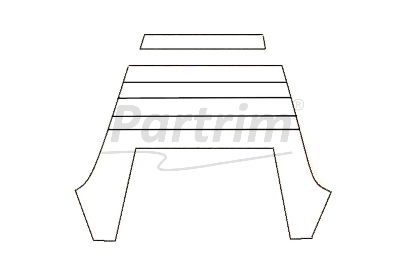 PORSCHE 911 - 964 COUPE HEADLINER WHITE  WITHOUT SUNROOF 1963 - 1989 / 2.0 - 3.3