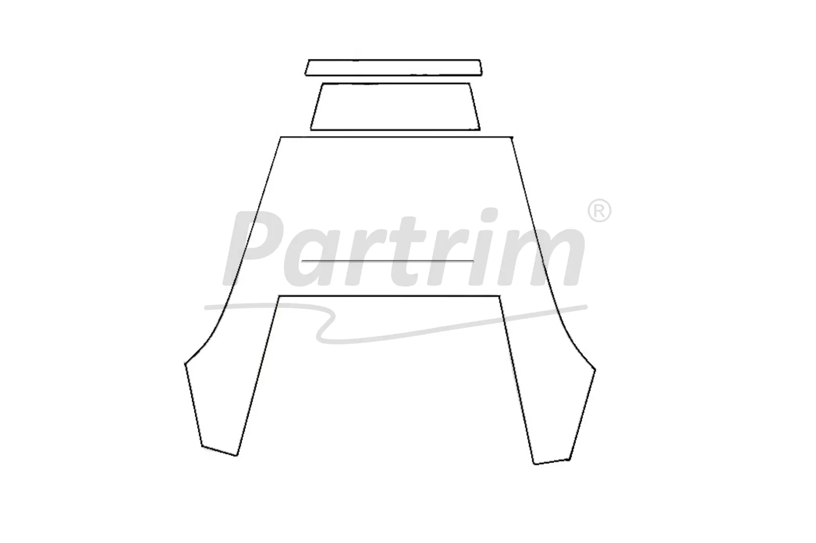 PORSCHE 911 - 964 COUPE HEADLINER WHITE WITH SUNROOF 1963 - 1989 / 2.0 - 3.3