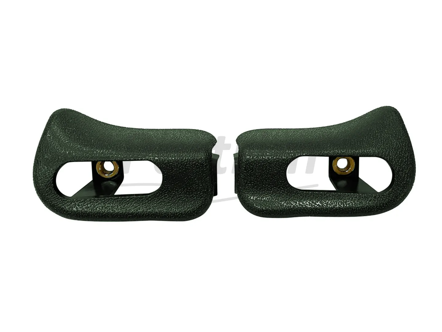 MERCEDES R129  - A124  CABRIOLET SUN VISOR TRIM CAPS SET DARK GREEN