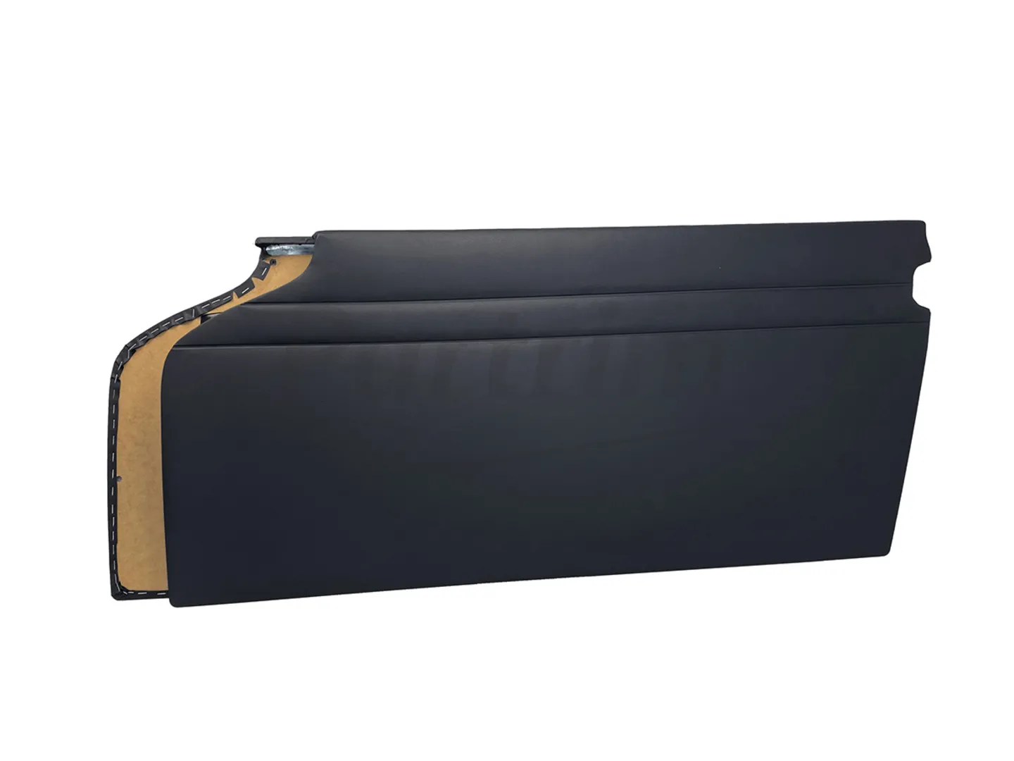 MERCEDES W113 PAGODA DOOR PANELS WITH TRIMMED METAL SHEET WITHOUT POCKET BLACK