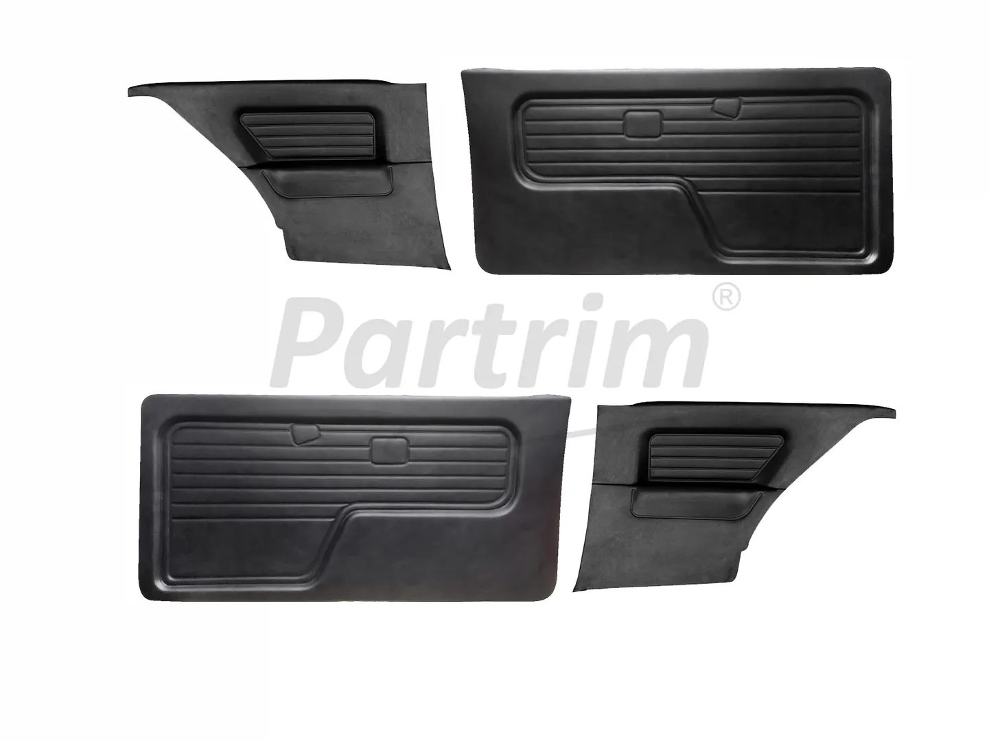 BMW E30 COUPE DOOR PANEL SET R&L BLACK 4 PCS