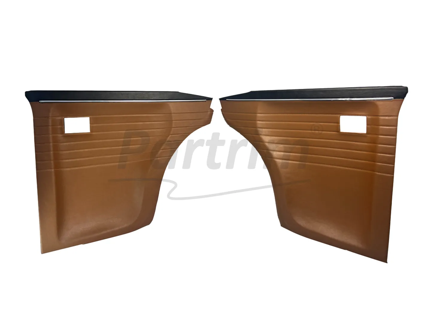 BMW E10 2002 REAR SIDE PANEL SET WITH NICKEL 2 PCS BROWN & BLACK  Early Model (1966 - 1973)