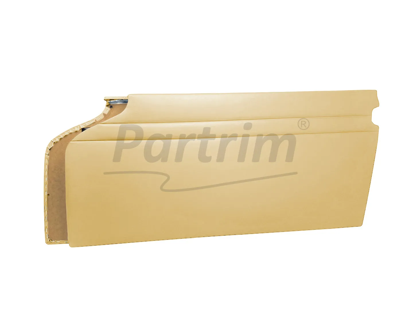 MERCEDES W113 PAGODA DOOR PANELS WITH TRIMMED METAL SHEET WITHOUT POCKET BEIGE