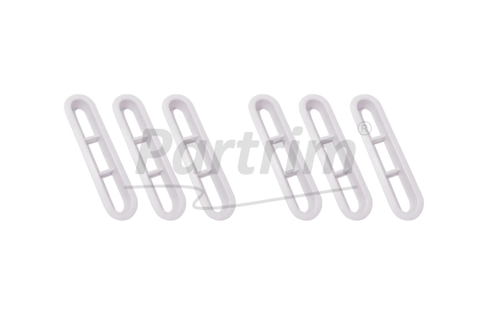 VW OLD BEETLE 1300-1303 REAR WINDOW DEFROSTER VENT 6 PCS WHITE