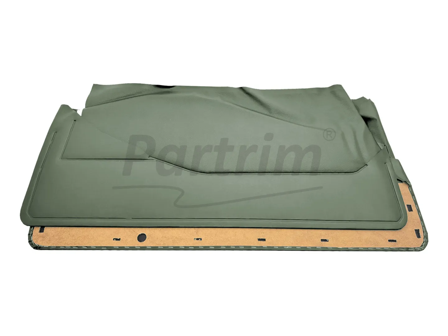 MERCEDES C126 DOOR PANEL MIDDLE SECTION WITH PATTERN OLIVE GREEN