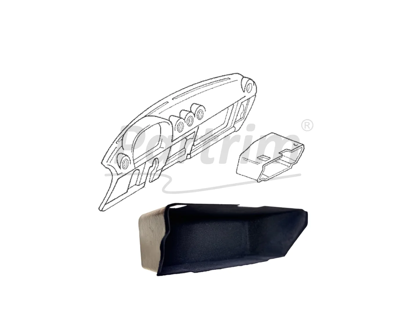 MERCEDES R107 GLOVE BOX