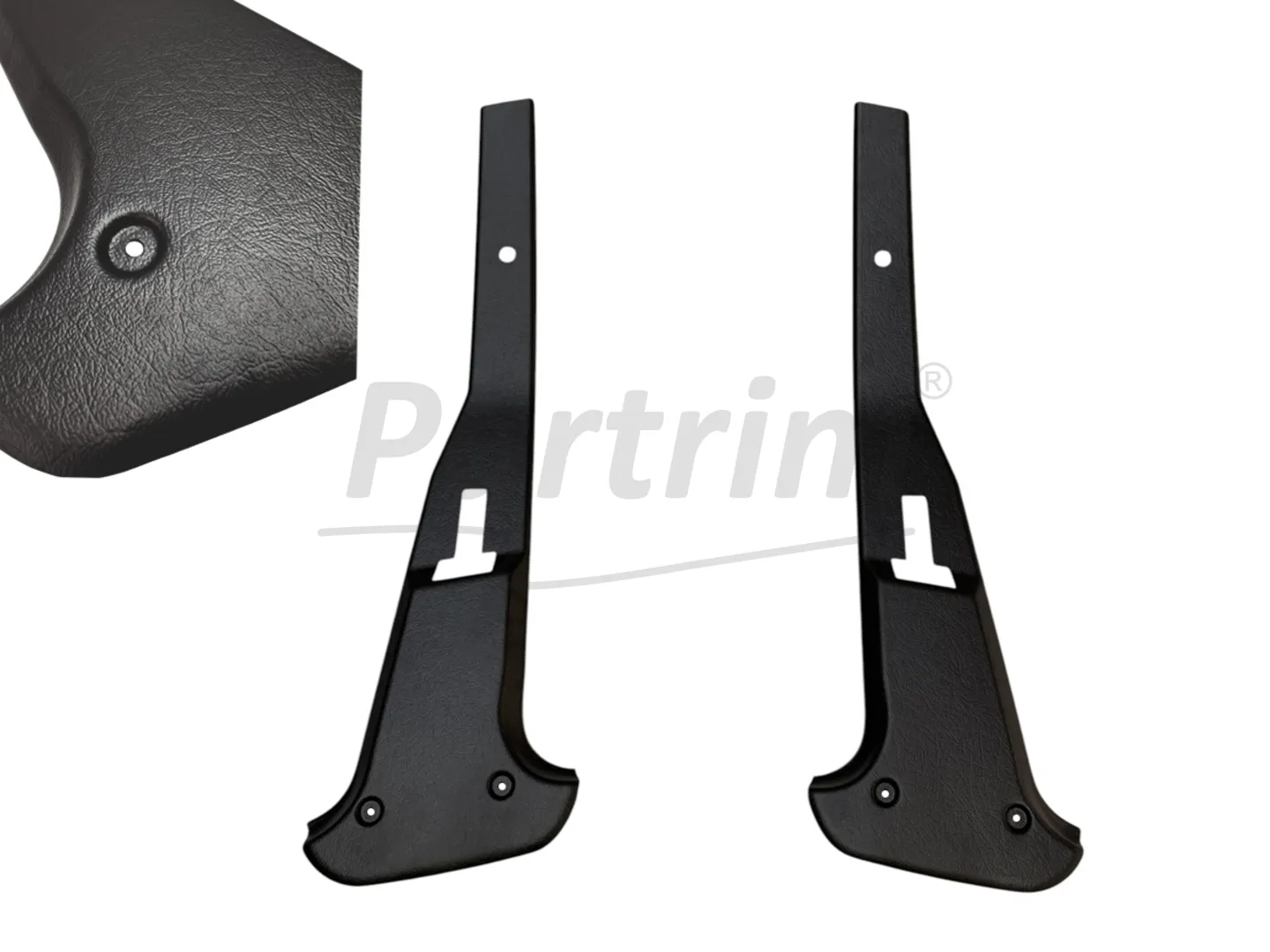 BMW E30 SEDAN B PILLAR TRIM COVER SET BLACK