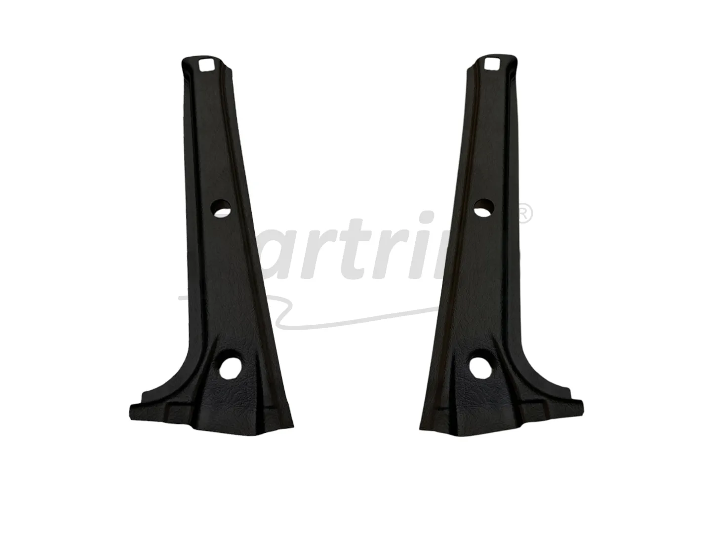 BMW E30 COUPE B PILLAR TRIM COVER SET BLACK