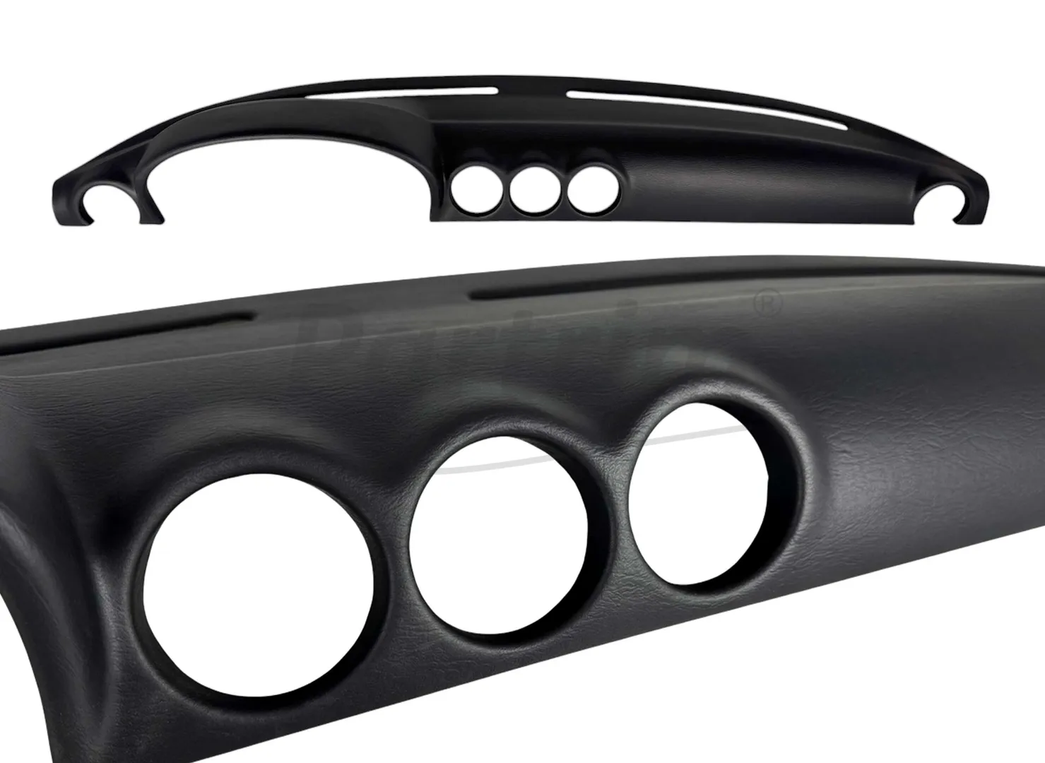 MERCEDES R107 DASH BLACK LEATHER COVER