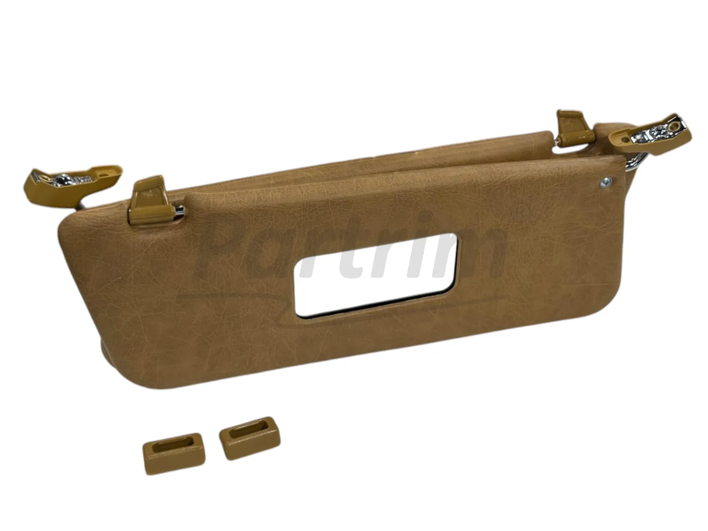 MERCEDES R107 CABRIO SUNVISOR WITH BRACKET R-L CLOUD PALOMINO