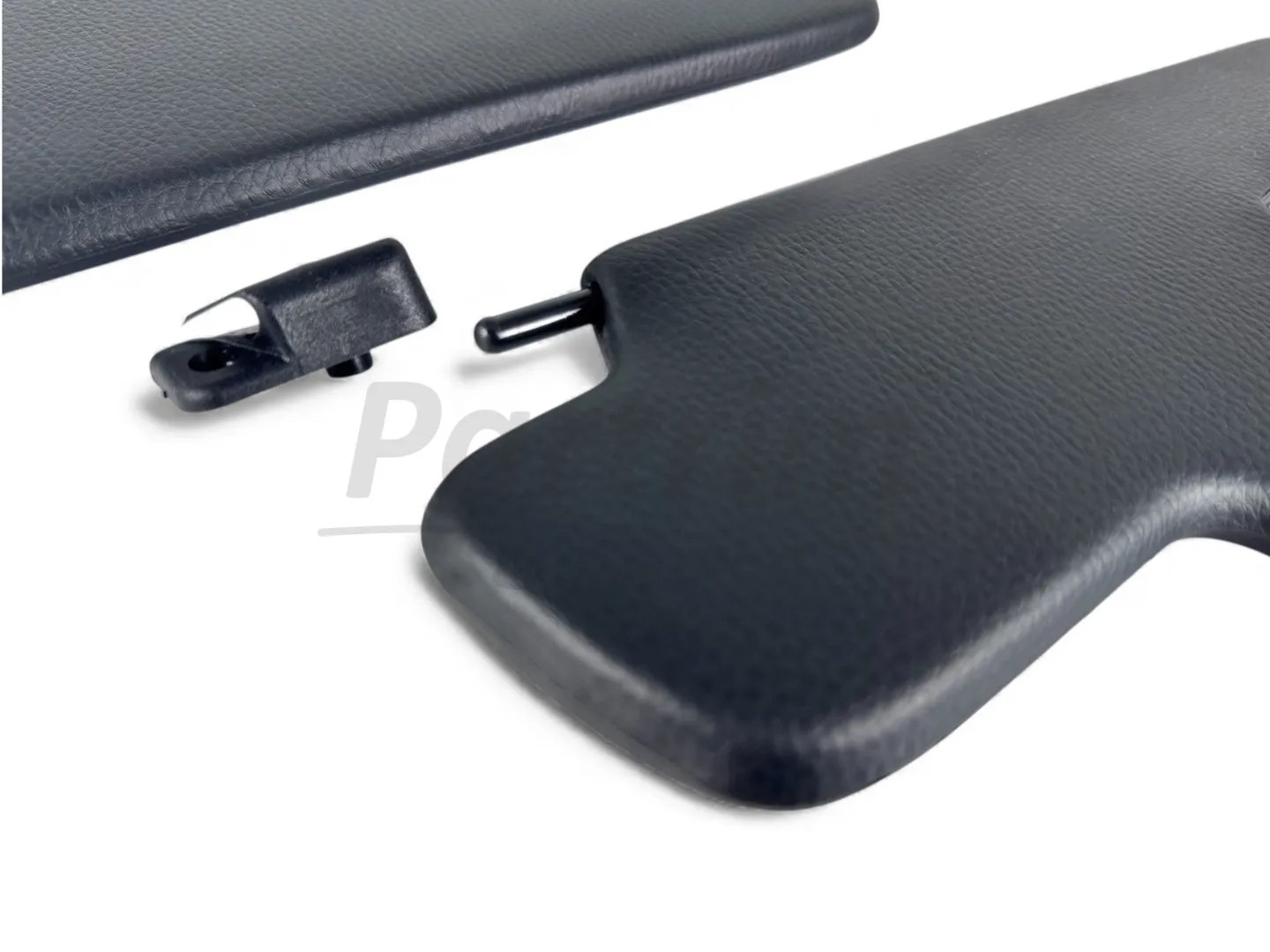 VW OLD BEETLE WITH MIRROR SEDAN SUNVISOR BLACK 8-1967 And Later  & CONVERTIBLE WITH CLIPS