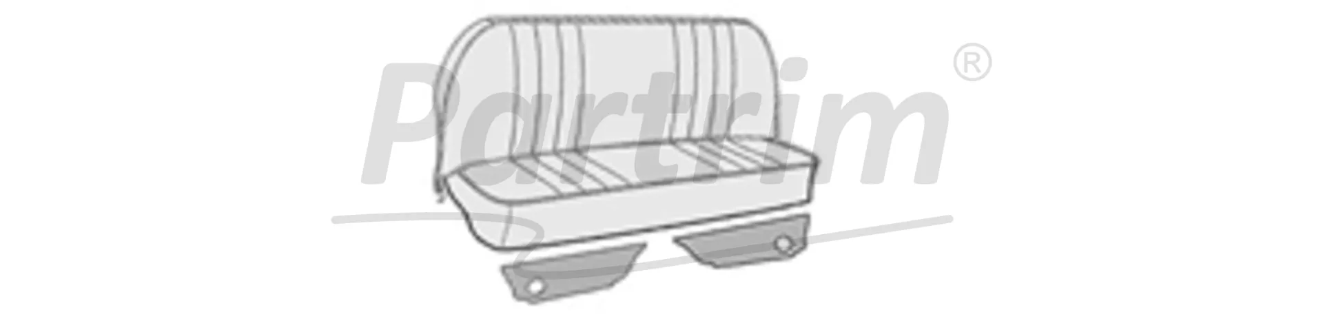VW OLD BEETLE REAR KICK PANEL SET BLACK 1963 - 1977