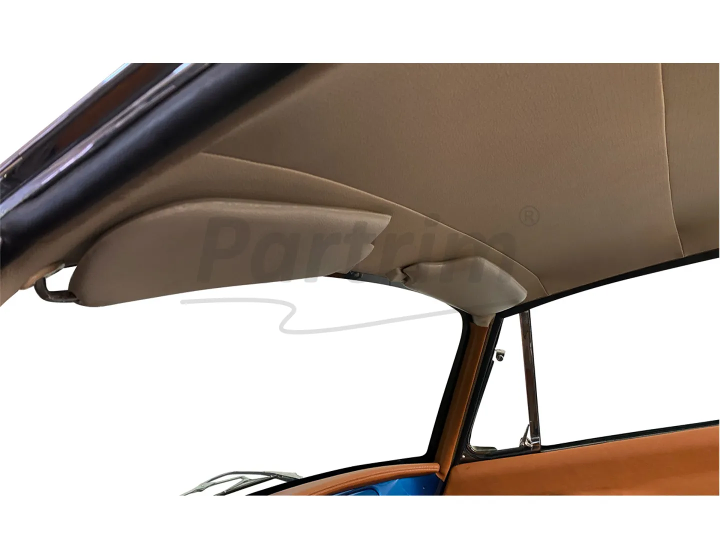 VW KARMANN GHIA SUNVISOR SET CREAM