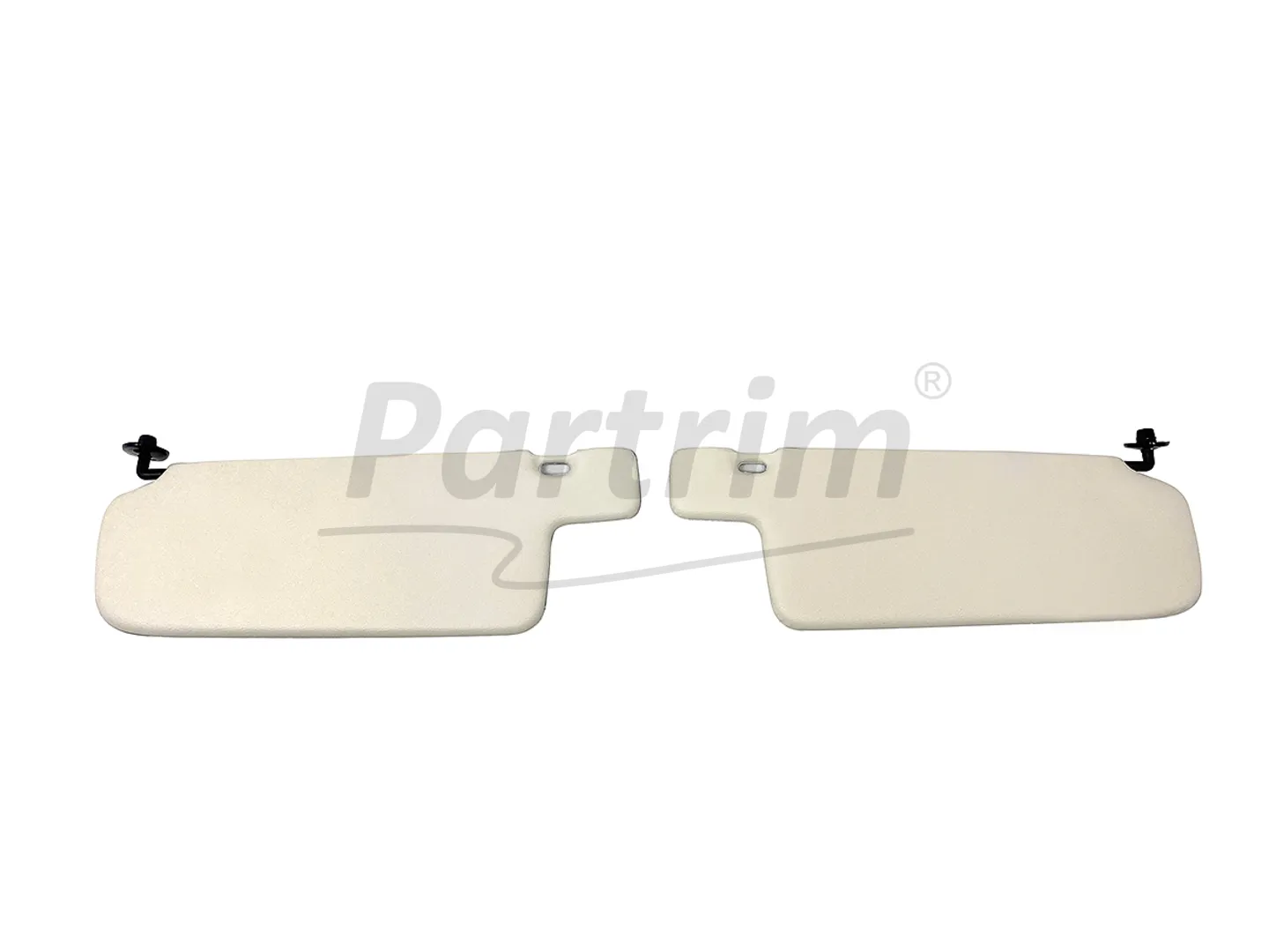 VW GOLF 1 JETTA 79-83 SUNVISOR SET CREAM BLACK