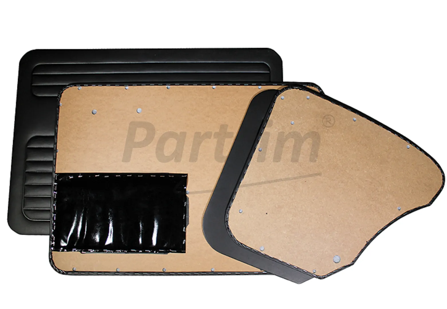 VW OLD BEETLE 1500 CABRIO DOOR PANEL SET BEIGE 1967 - 1970 - 4 PCS