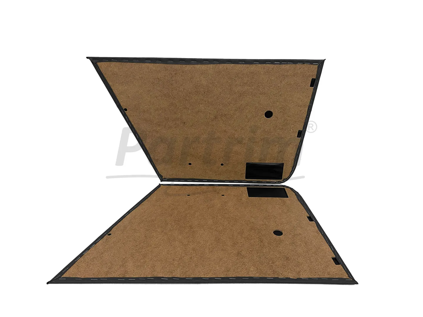 MERCEDES W114 COUPE DOOR PANEL SET BLACK