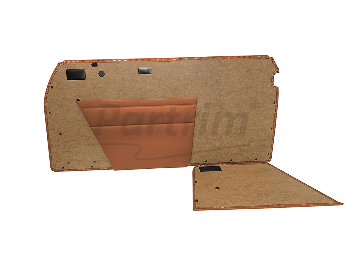 MERCEDES W114 COUPE DOOR PANEL SET TOBACCO
