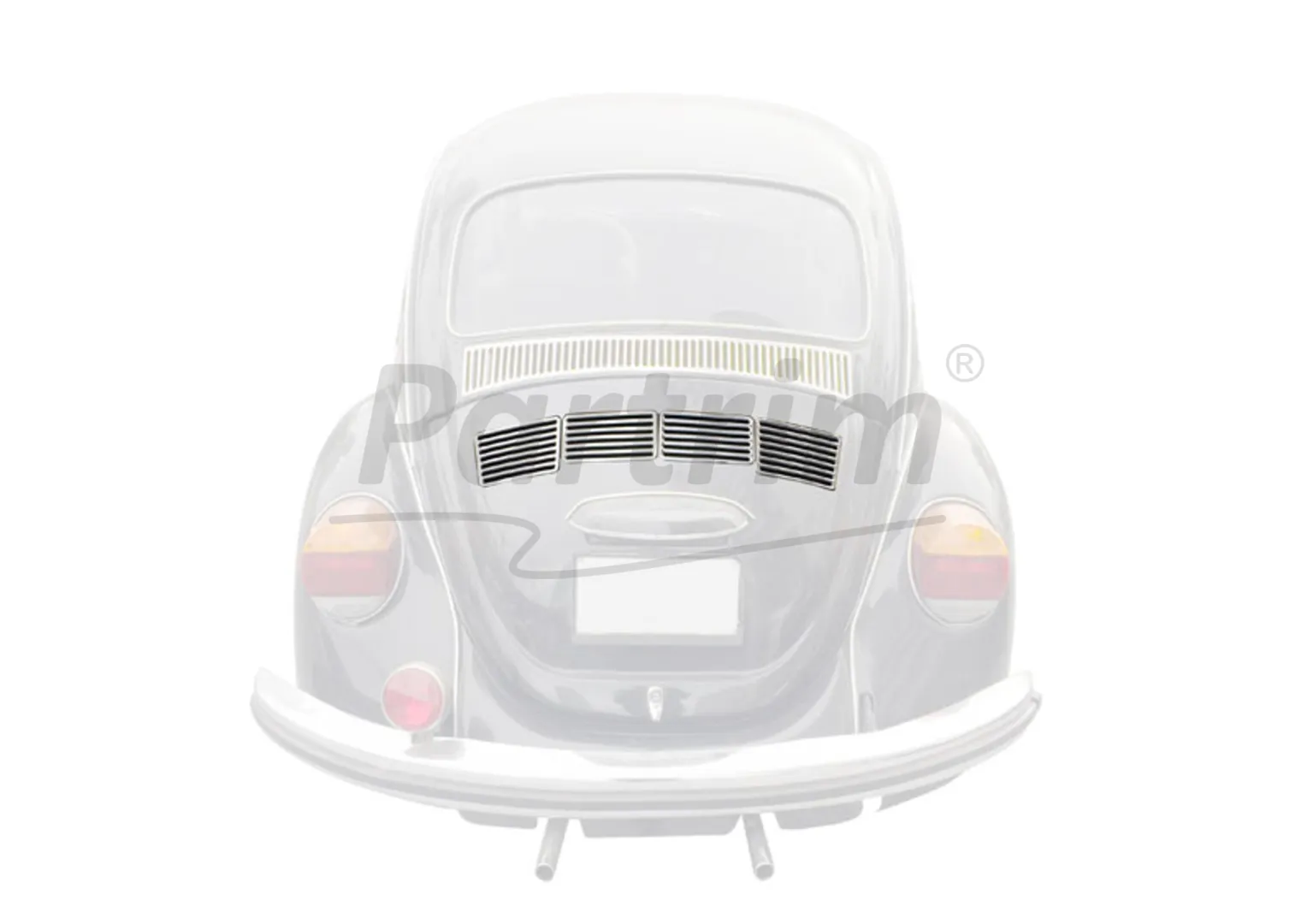 VW 1300-1303 REAR DECK LID ALUMINUM 4 PCS