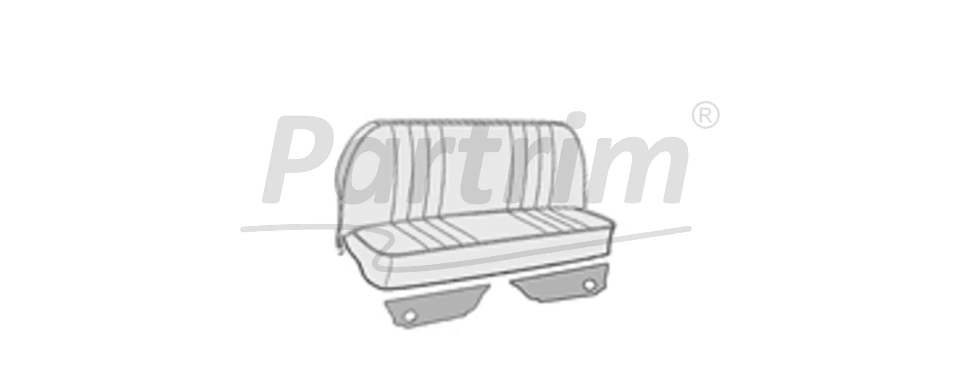 VW OLD BEETLE REAR KICK PANEL SET DARK BLUE 1963 - 1977