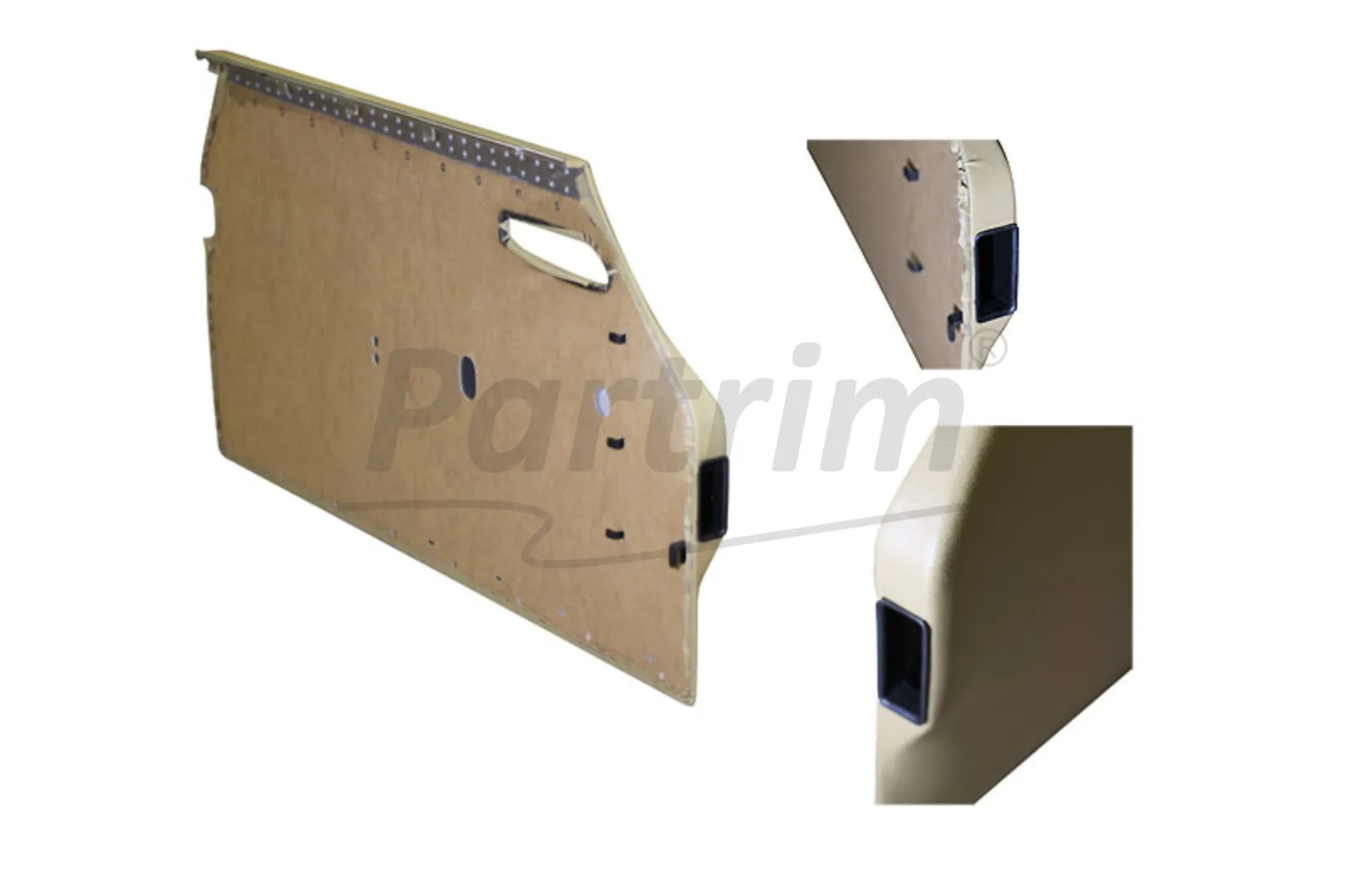 MERCEDES R107 DOOR PANEL SET BEIGE 2 PCS