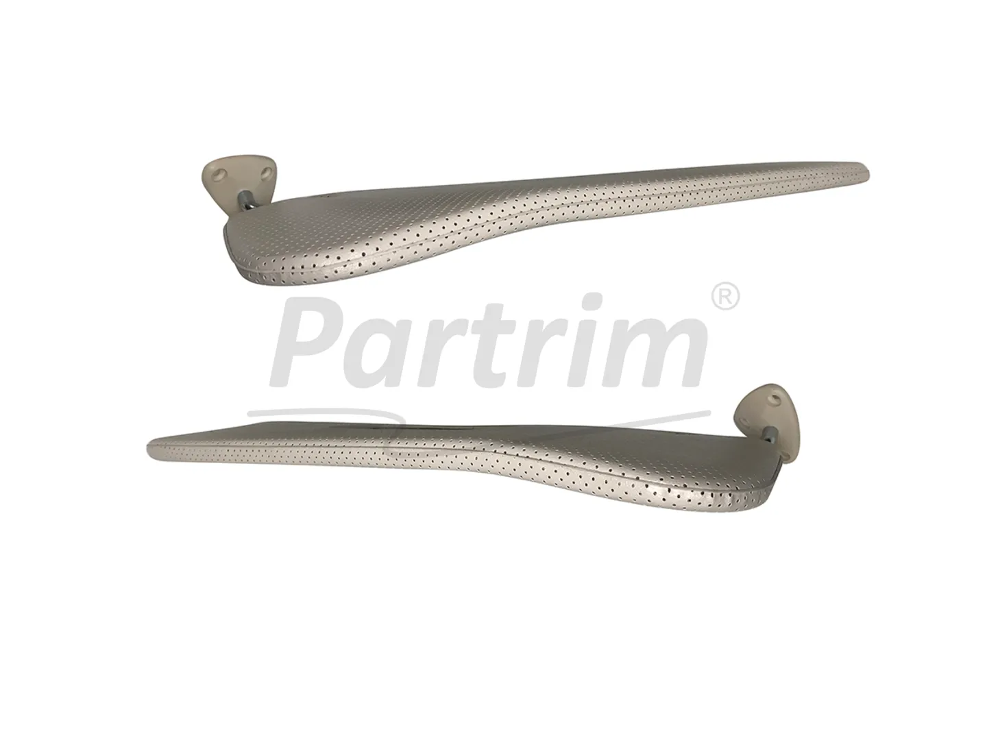 MERCEDES W108 SUNVISOR SET    PERFORATED CREAM  