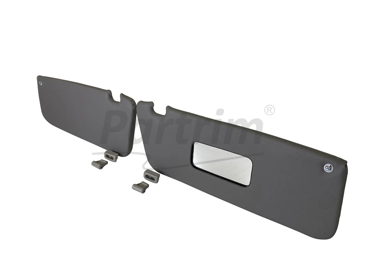 MERCEDES R107 CABRIO SUNVISOR GREY R-L