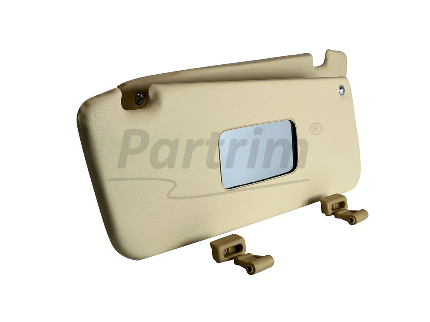 MERCEDES R107 CABRIO SUNVISOR CREAM  R-L