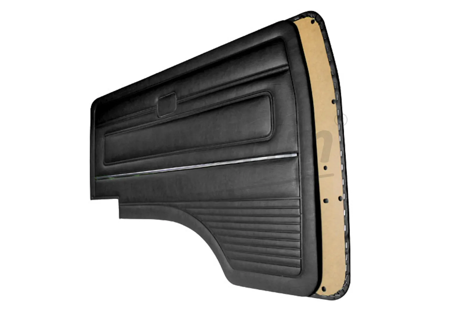 VW T3 T25 BUS 1980-1989 FRONT DOOR PANEL SET BLACK WITH NICKEL - 2 PCS
