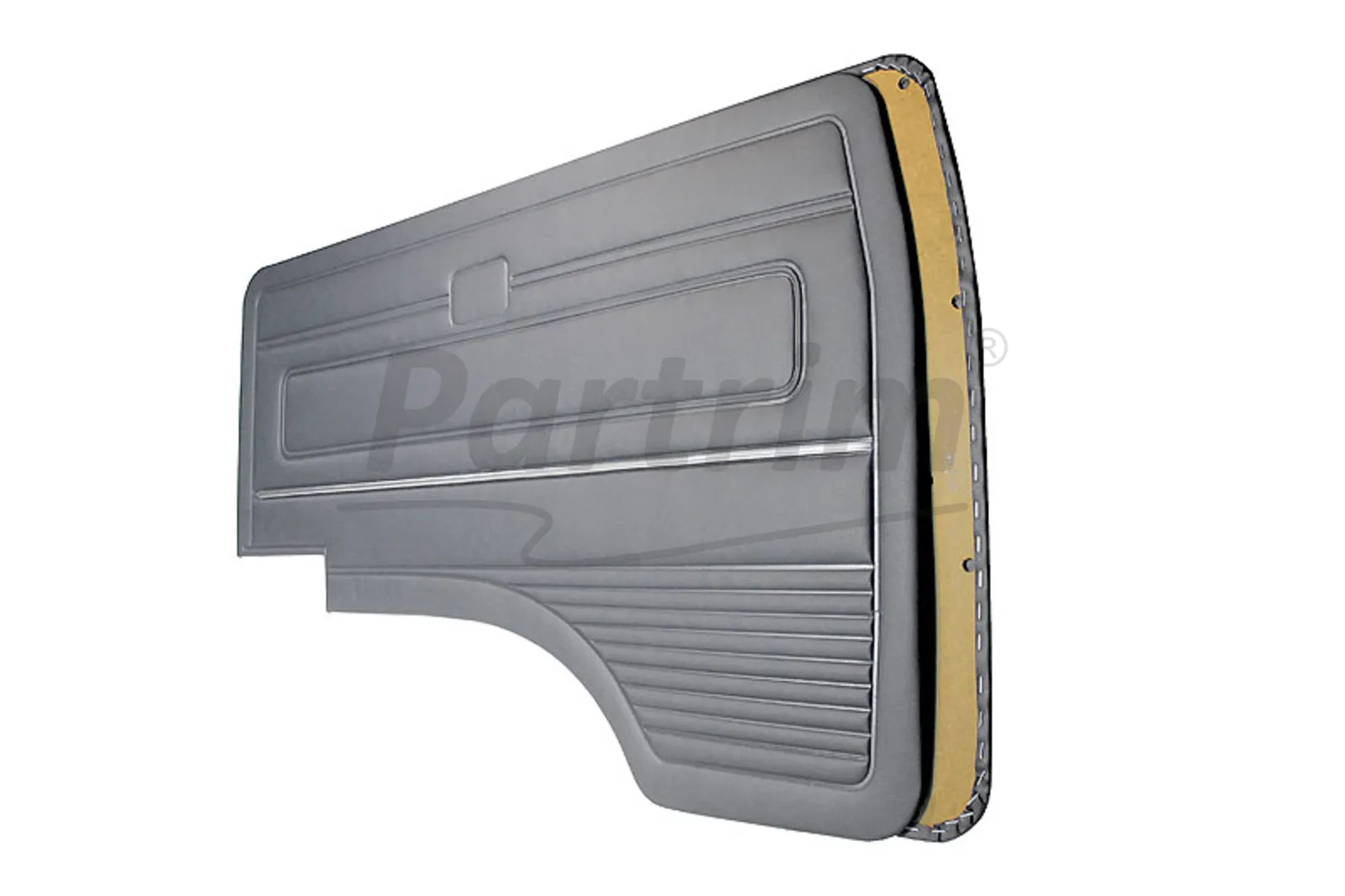 VW T3 T25 BUS 1980-1989 FRONT DOOR PANEL SET GREY WITH NICKEL - 2 PCS