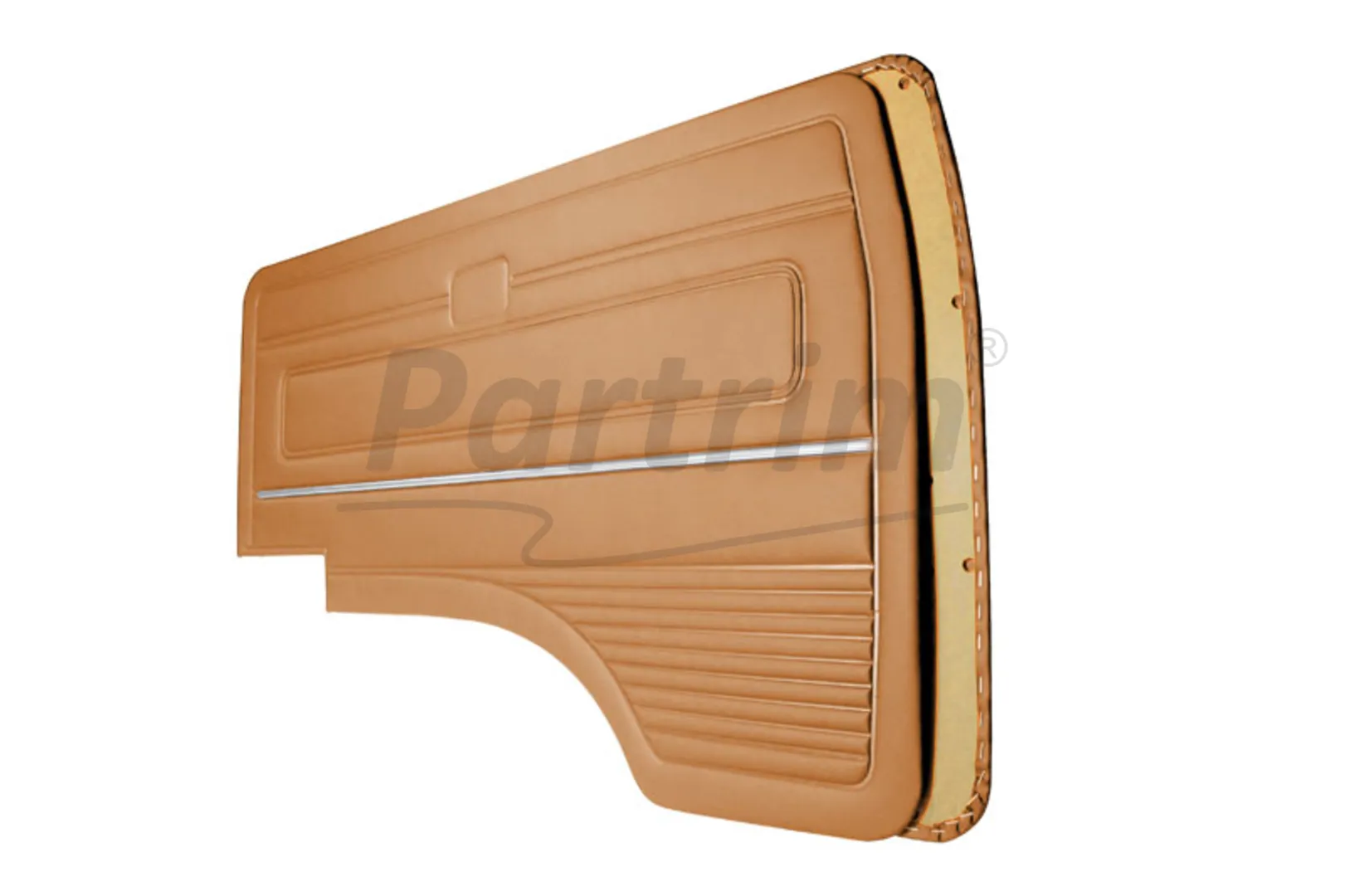 VW T3 T25 BUS 1980-1989 FRONT DOOR PANEL SET TOBACCO WITH NICKEL - 2 PCS