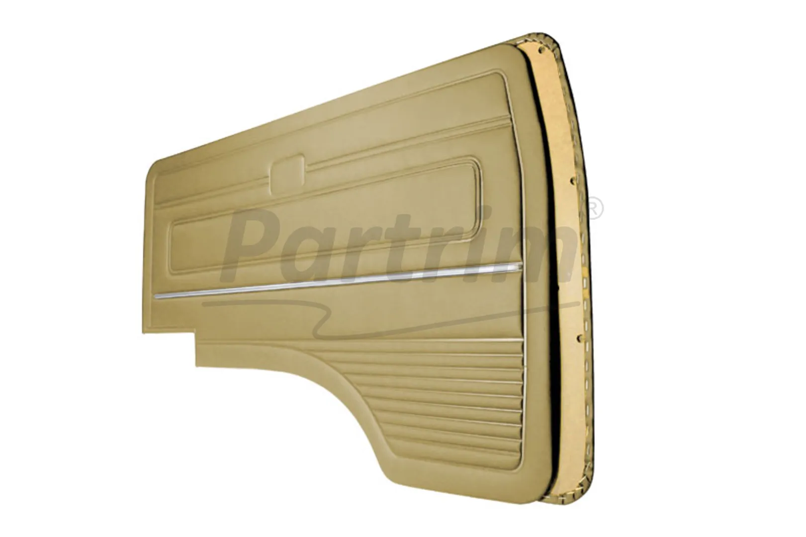 VW T3 T25 BUS 1980-1989 FRONT DOOR PANEL SET BEIGE WITH NICKEL - 2 PCS