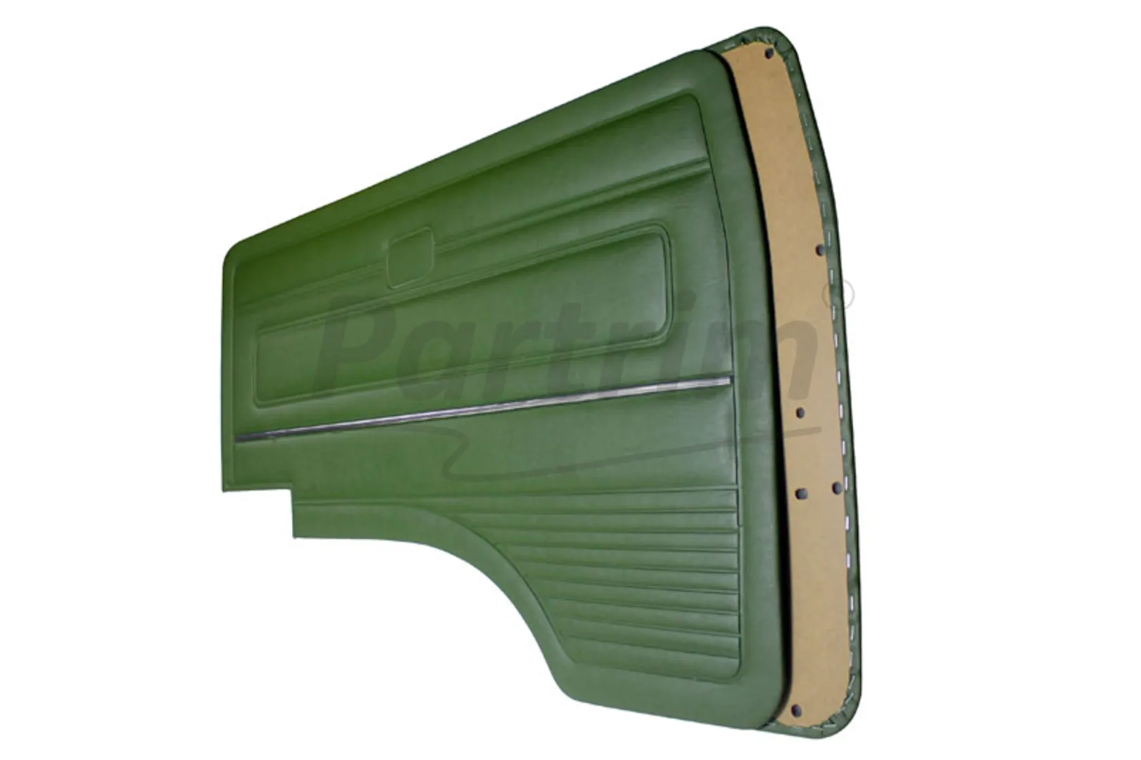 VW T3 T25 BUS 1980-1989 FRONT DOOR PANEL SET GREEN WITH NICKEL - 2 PCS