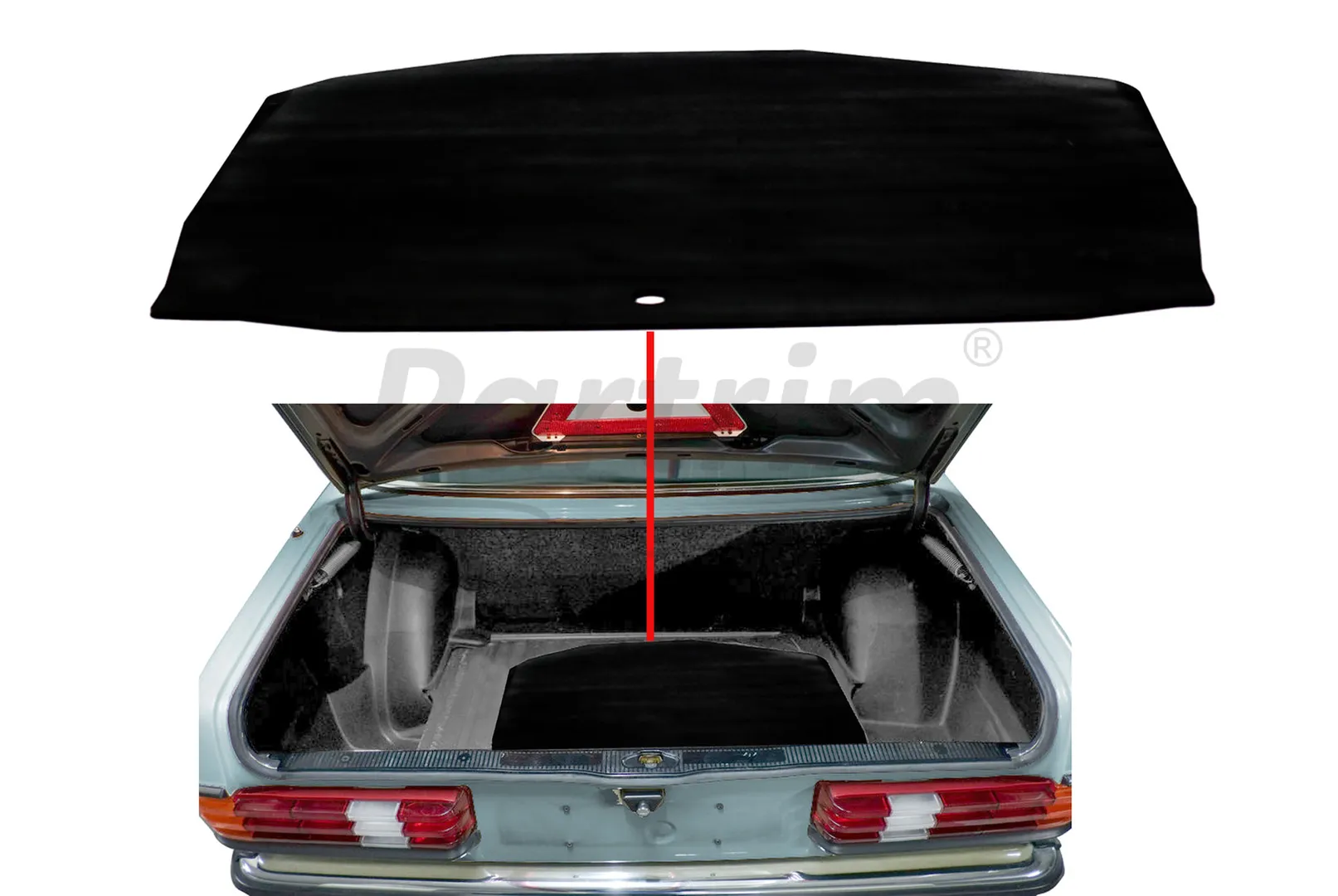 MERCEDES W123 TRUNK SPARE TIRE COVER