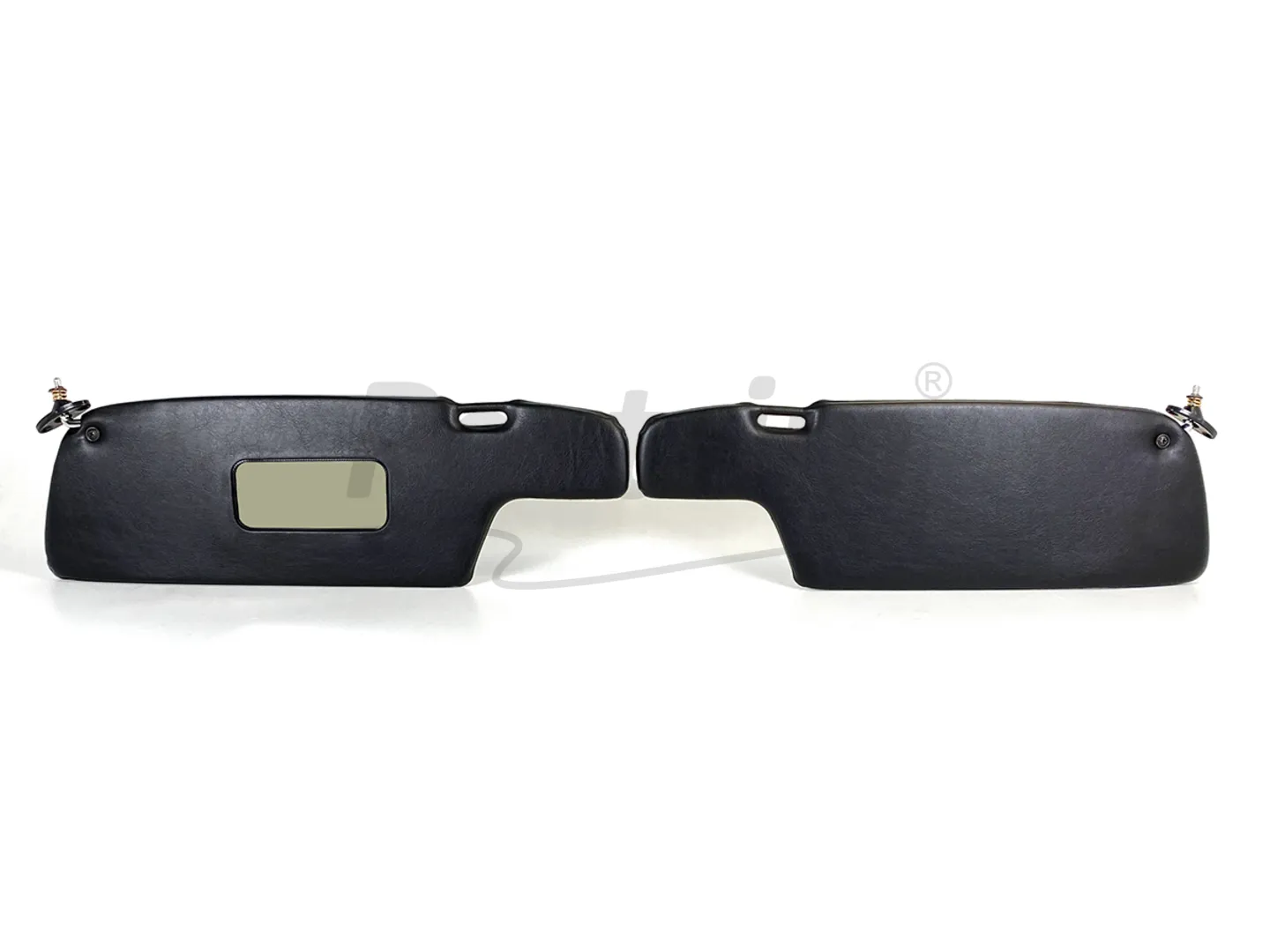 PORSCHE 911 COUPE 1969 - 1977 SUNVISOR BLACK & CREAM  WITH BRACKET RHD