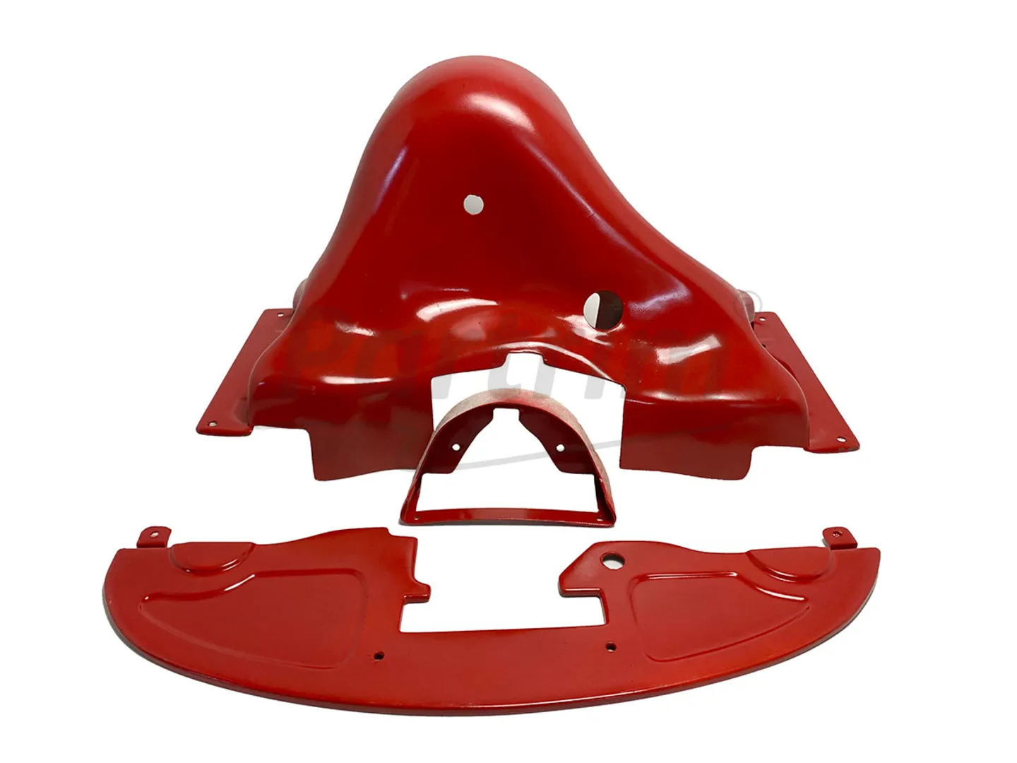PORSCHE STYLE ENGINE FAN SHROUD RED 3 Pcs