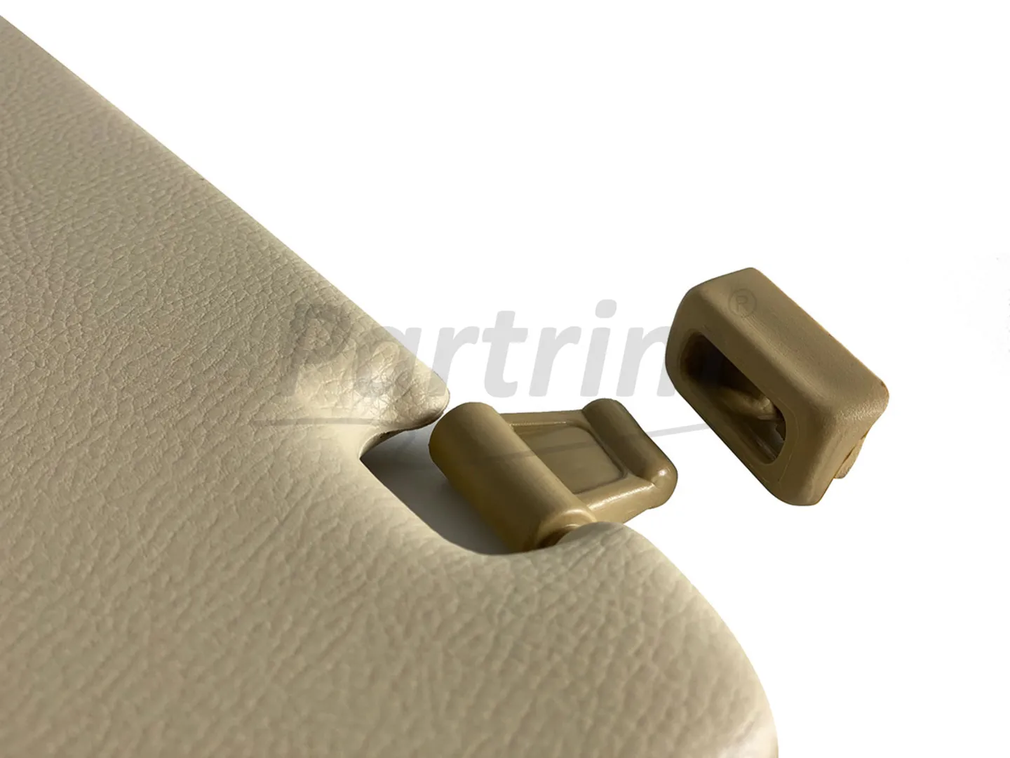 MERCEDES R107 CABRIO SUNVISOR CREAM  R-L RHD