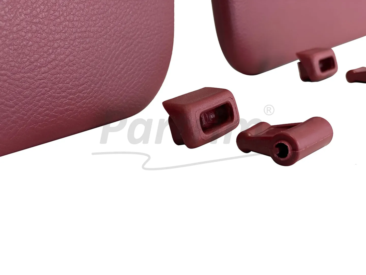 MERCEDES R107 CABRIO SUNVISOR BURGUNDY  R-L RHD