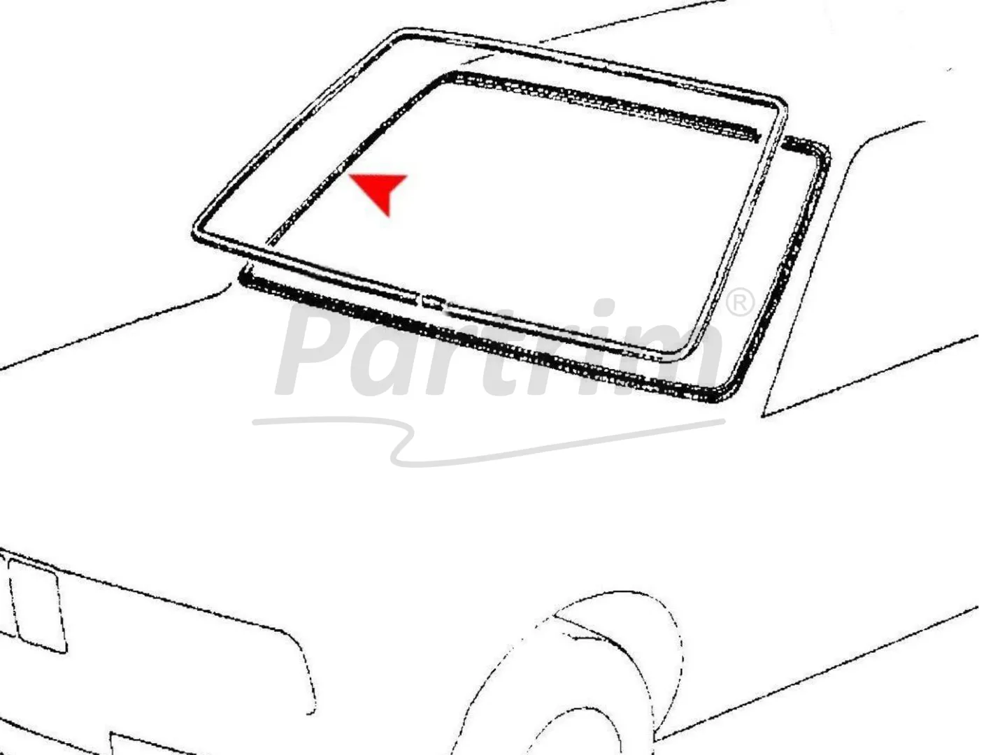 BMW E30 RUBBER FRONT WINDSHIELD SEAL COUPE & SEDAN