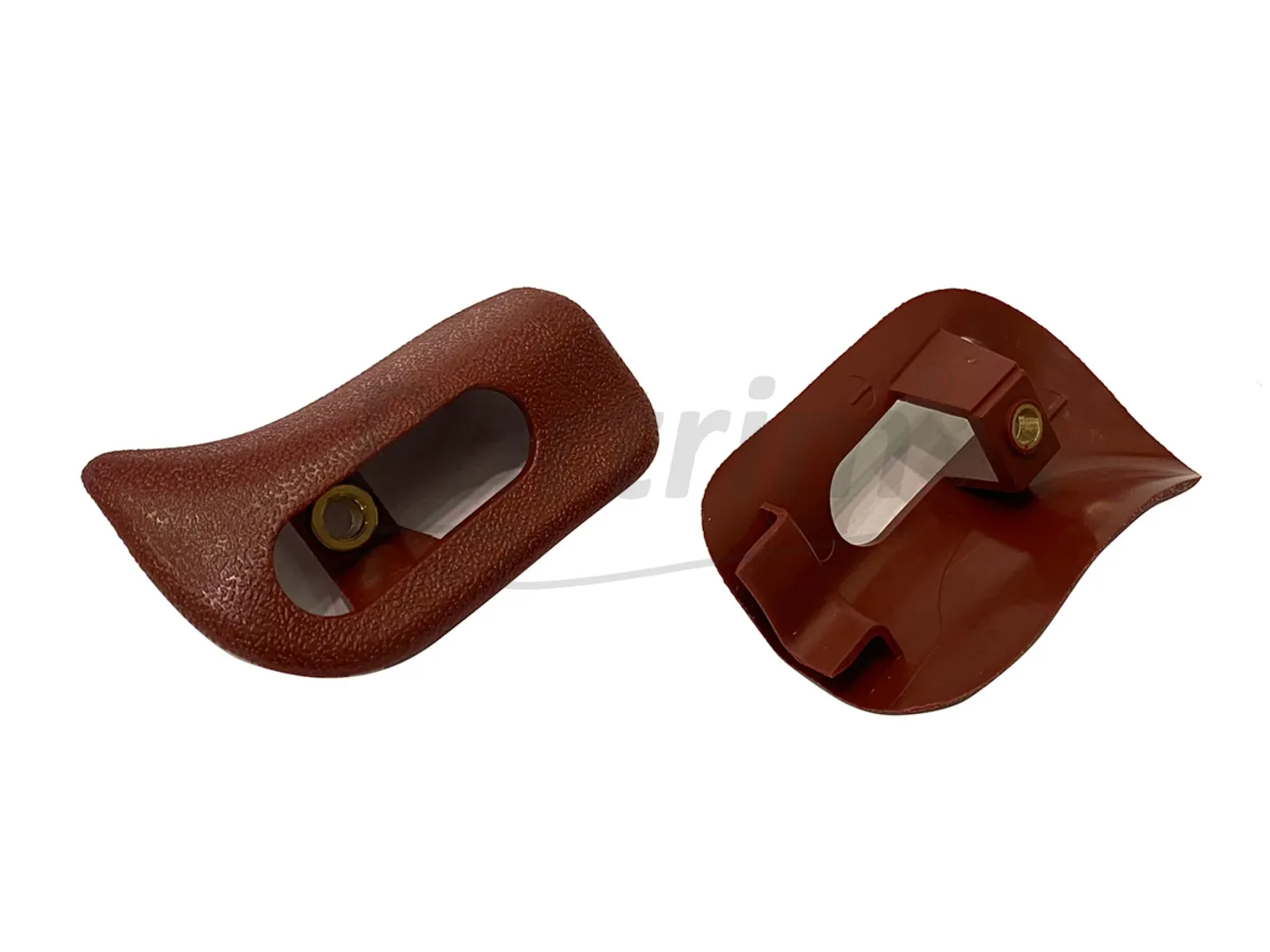 MERCEDES R129  - A124  CABRIOLET SUN VISOR TRIM CAPS SET BURGUNDY
