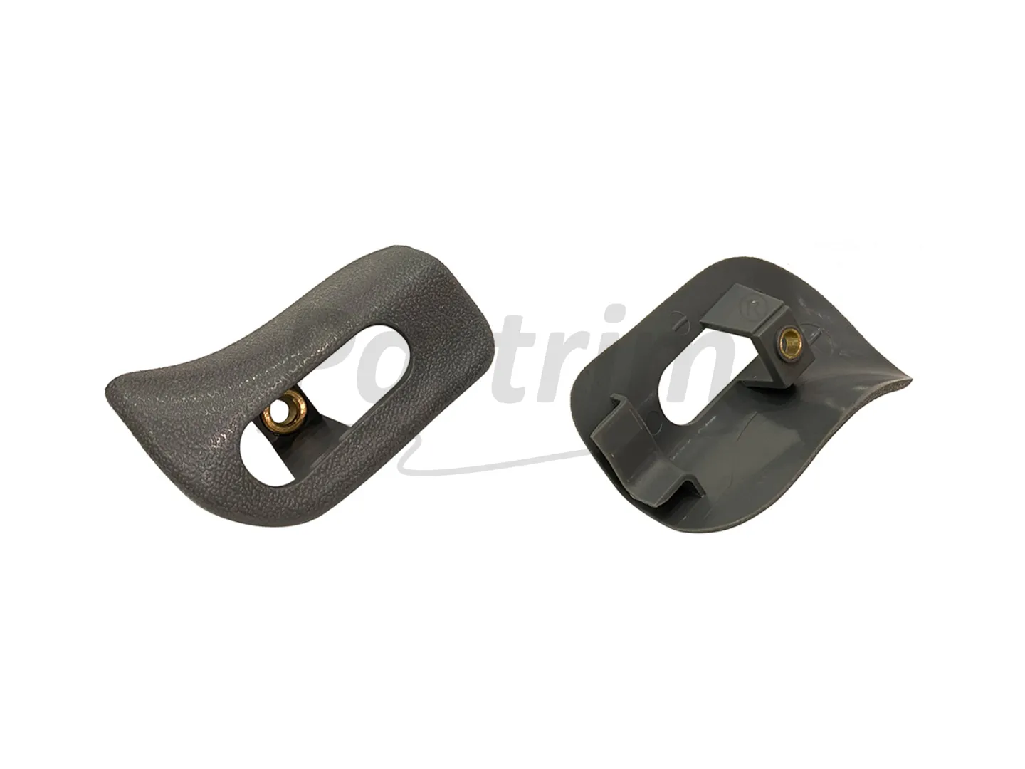 MERCEDES R129  - A124  CABRIOLET SUN VISOR TRIM CAPS SET GREY (DARK)