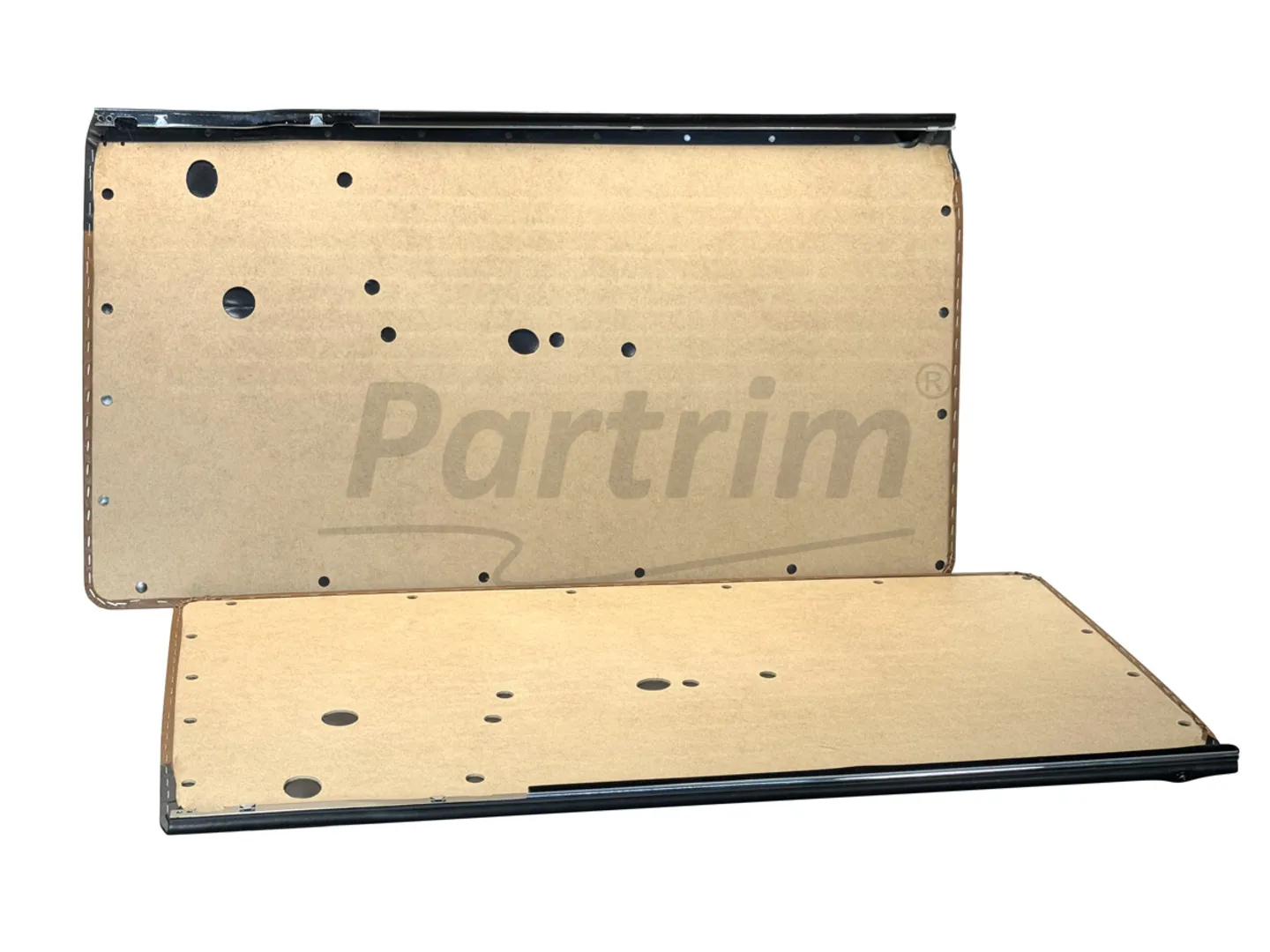 BMW E10 2002 DOOR PANEL SET WITH NICKEL 2 PCS BROWN & BLACK  Early Model (1966 - 1973)
