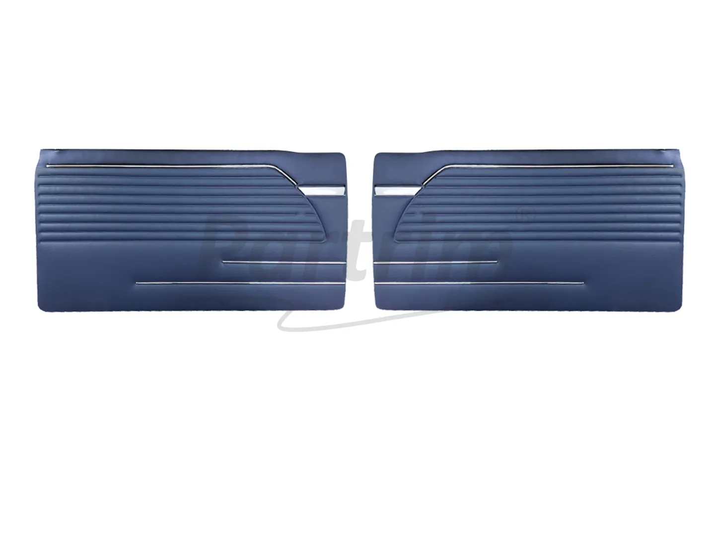BMW E10 2002 DOOR PANEL SET WITH NICKEL 2 PCS DARKBLUE Early Model (1966 - 1973)