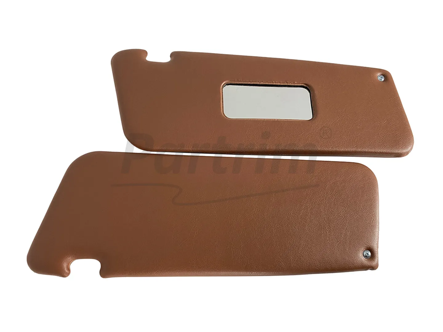 MERCEDES R107 CABRIO SUNVISOR LIGHT BROWN  R-L