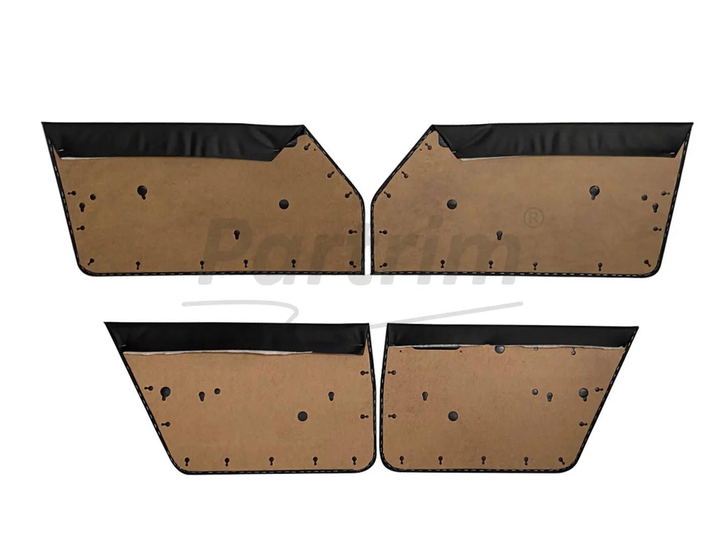 JAGUAR XJ6 SERIE1 1968 DOOR PANEL SET BLACK 4 PCS